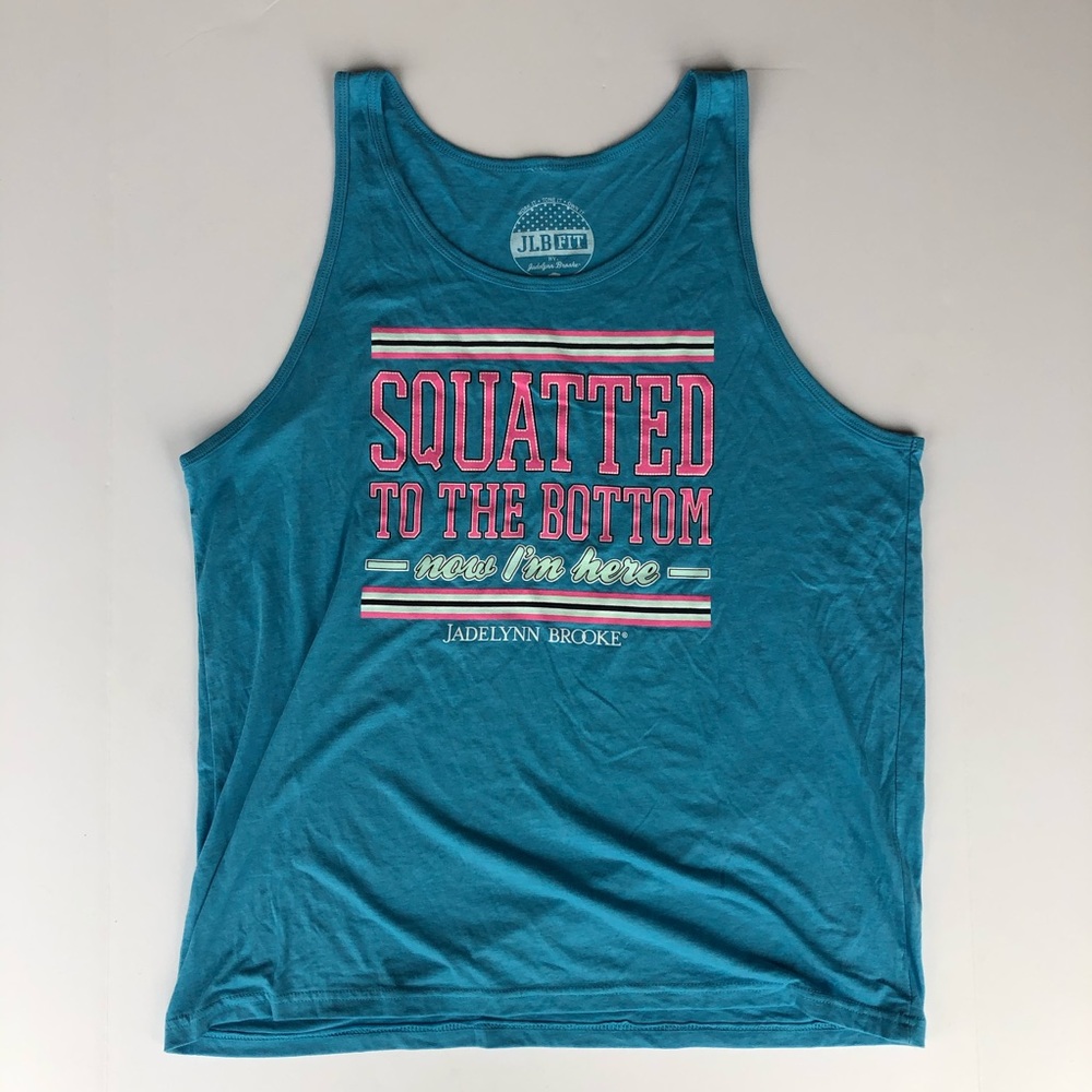 JadeLynn Brooke Blue Tank Top Large